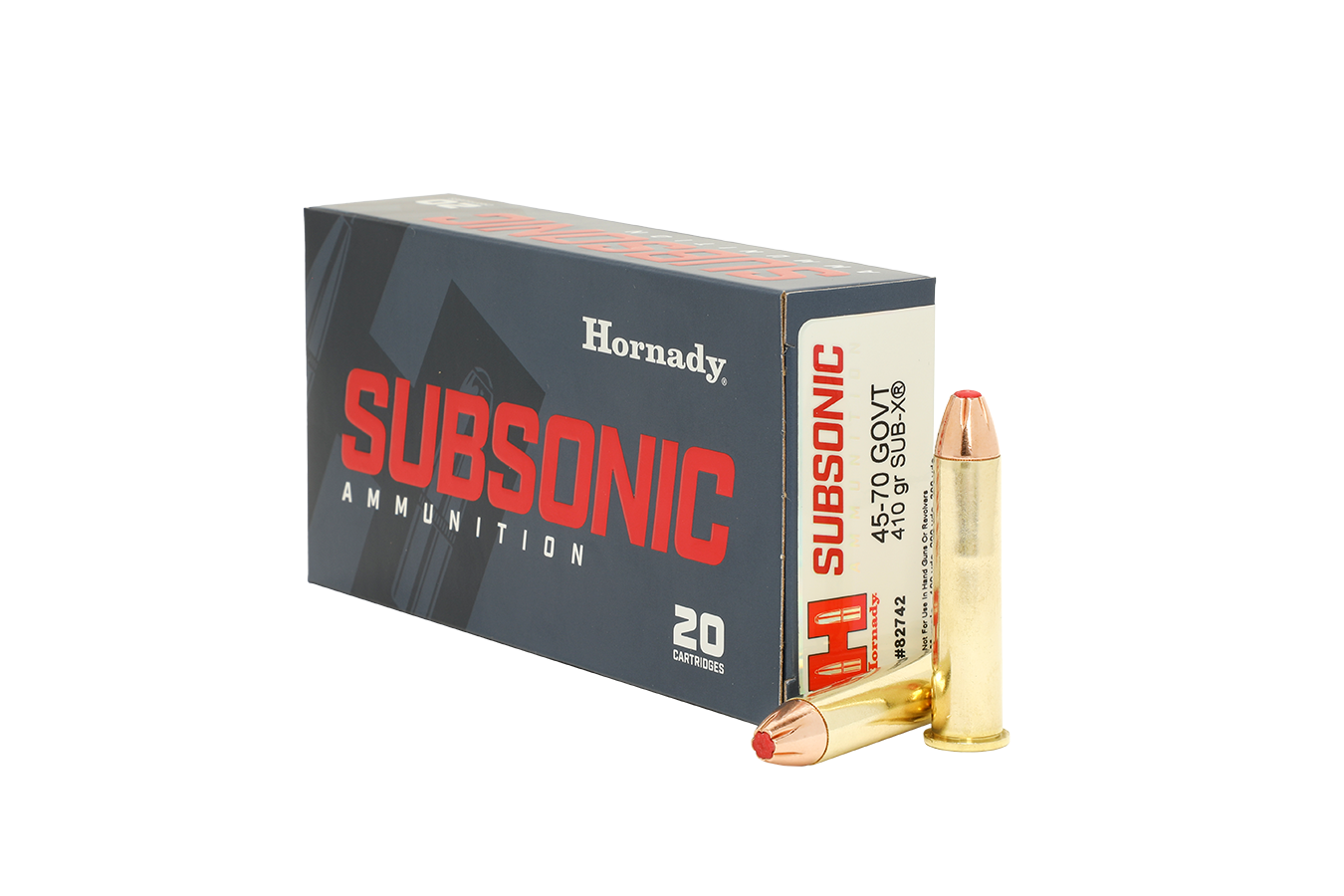 HORNADY 45-70 Government 410 gr Sub-X Subsonic 20/Box